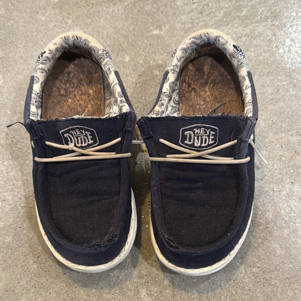 Hey Dude Kids Navy Blue Shoes